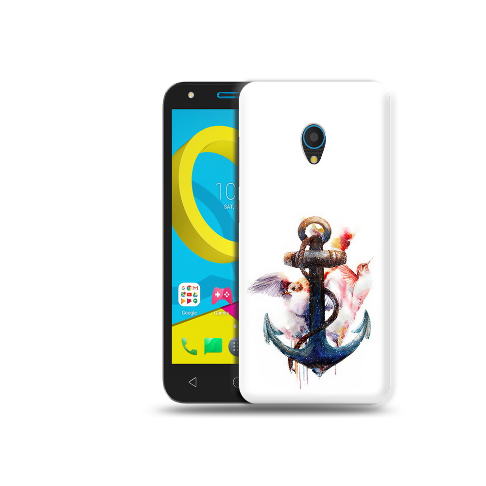 

Чехол MyPads Tocco для Alcatel U5 5047D якорь с птицами (PT134046.676.703), Tocco