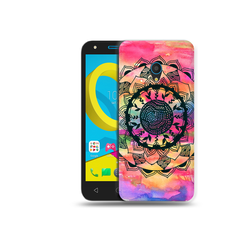 

Чехол MyPads Tocco для Alcatel U5 5047D яркая абстракция круглый цветок (PT134046.676.704), Tocco
