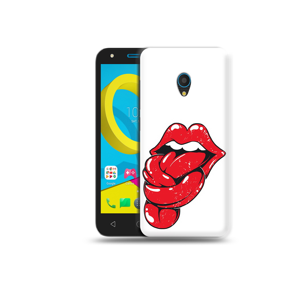 

Чехол MyPads Tocco для Alcatel U5 5047D яркие губы с языком (PT134046.676.705), Tocco