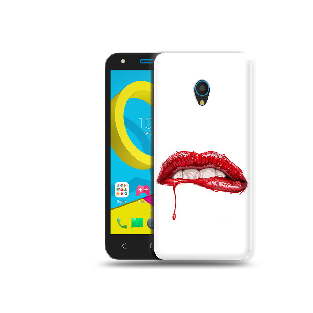 

Чехол MyPads Tocco для Alcatel U5 5047D яркие красные губы (PT134046.676.706), Tocco
