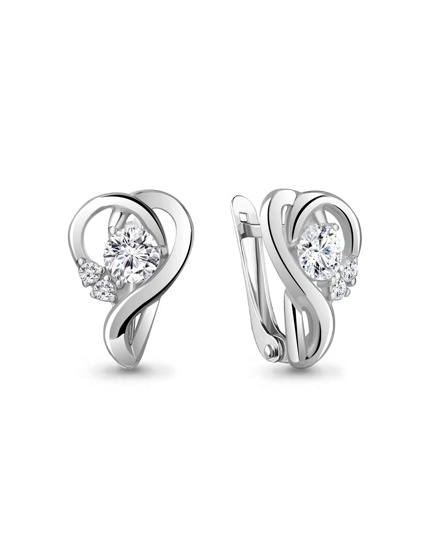 

Серьги из серебра TEO MAORI 849167А.5, фианит, 849167А.5