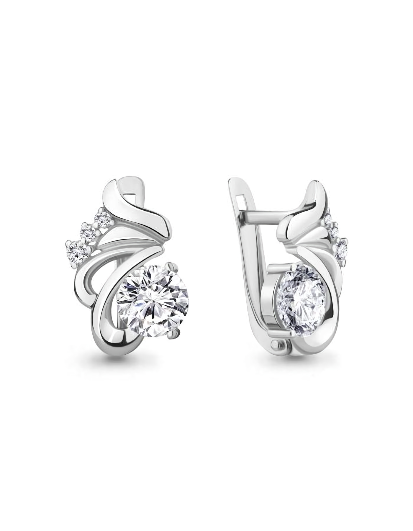 

Серьги из серебра TEO MAORI 849168А.5, фианит, 849168А.5