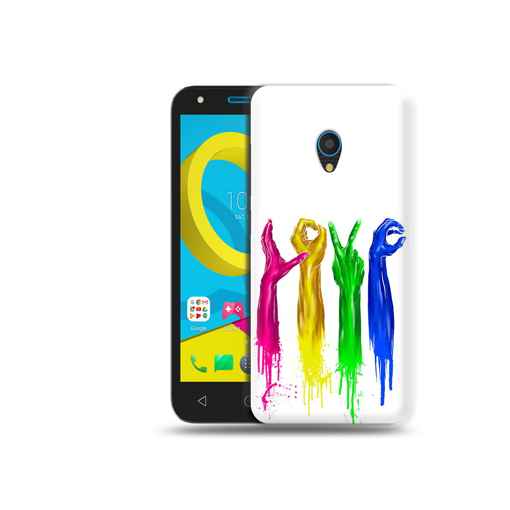 

Чехол MyPads Tocco для Alcatel U5 5047D яркие руки love (PT134046.676.707), Tocco