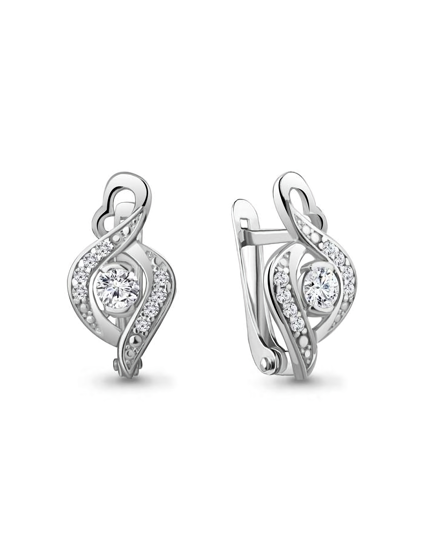 

Серьги из серебра TEO MAORI 849179А.5, фианит, 849179А.5