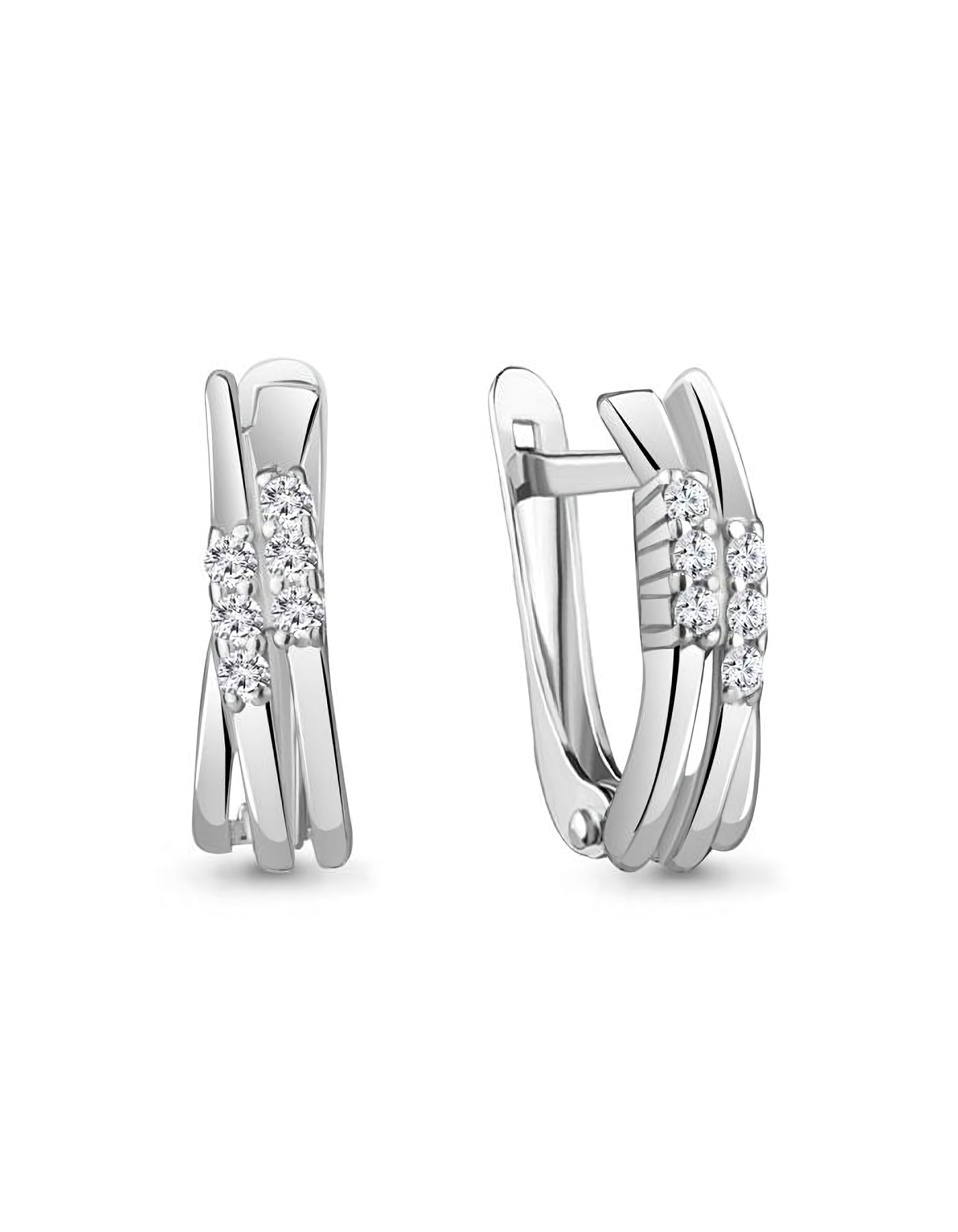

Серьги из серебра TEO MAORI 849184А.5, фианит, 849184А.5