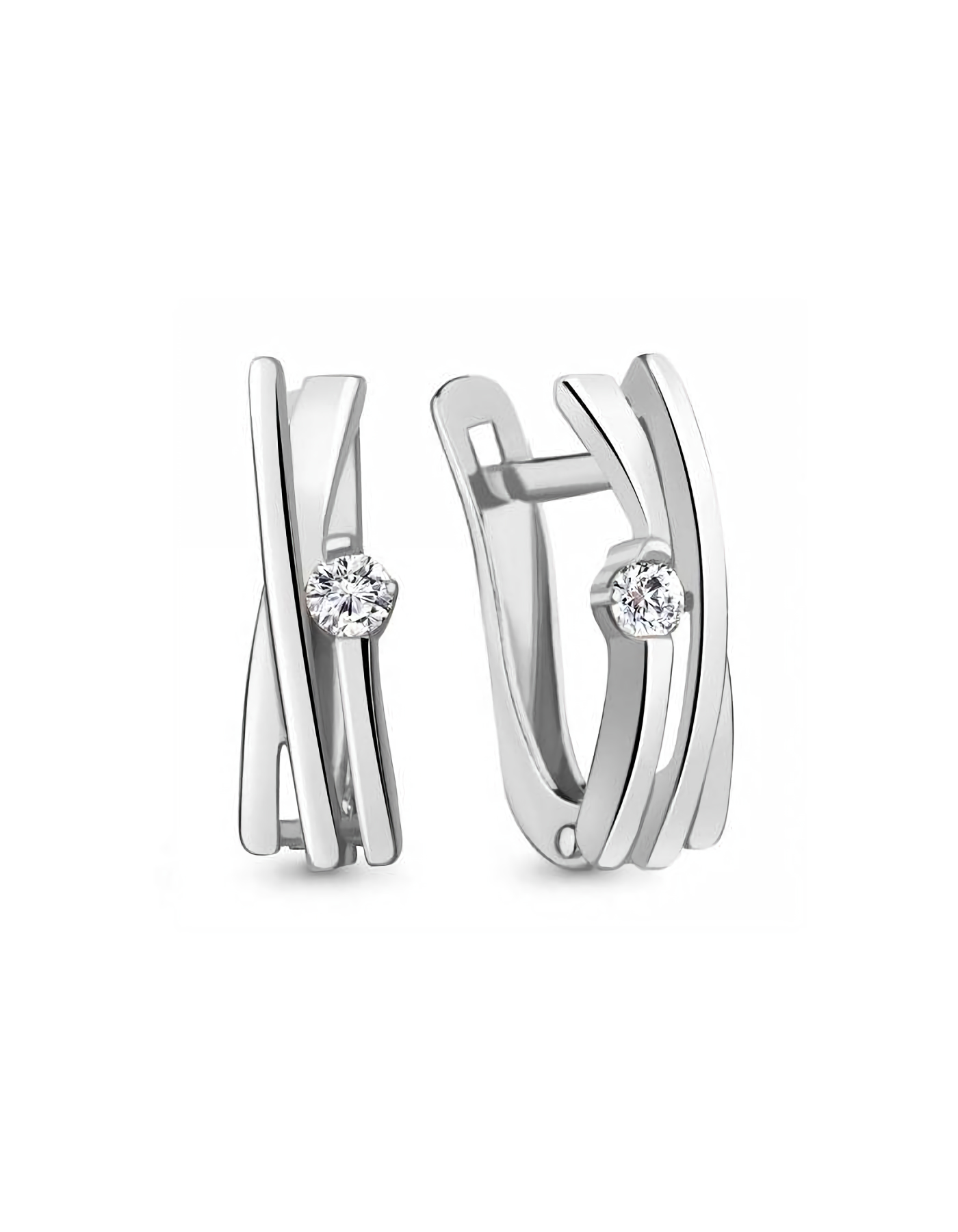 

Серьги из серебра TEO MAORI 849185А.5, фианит, 849185А.5