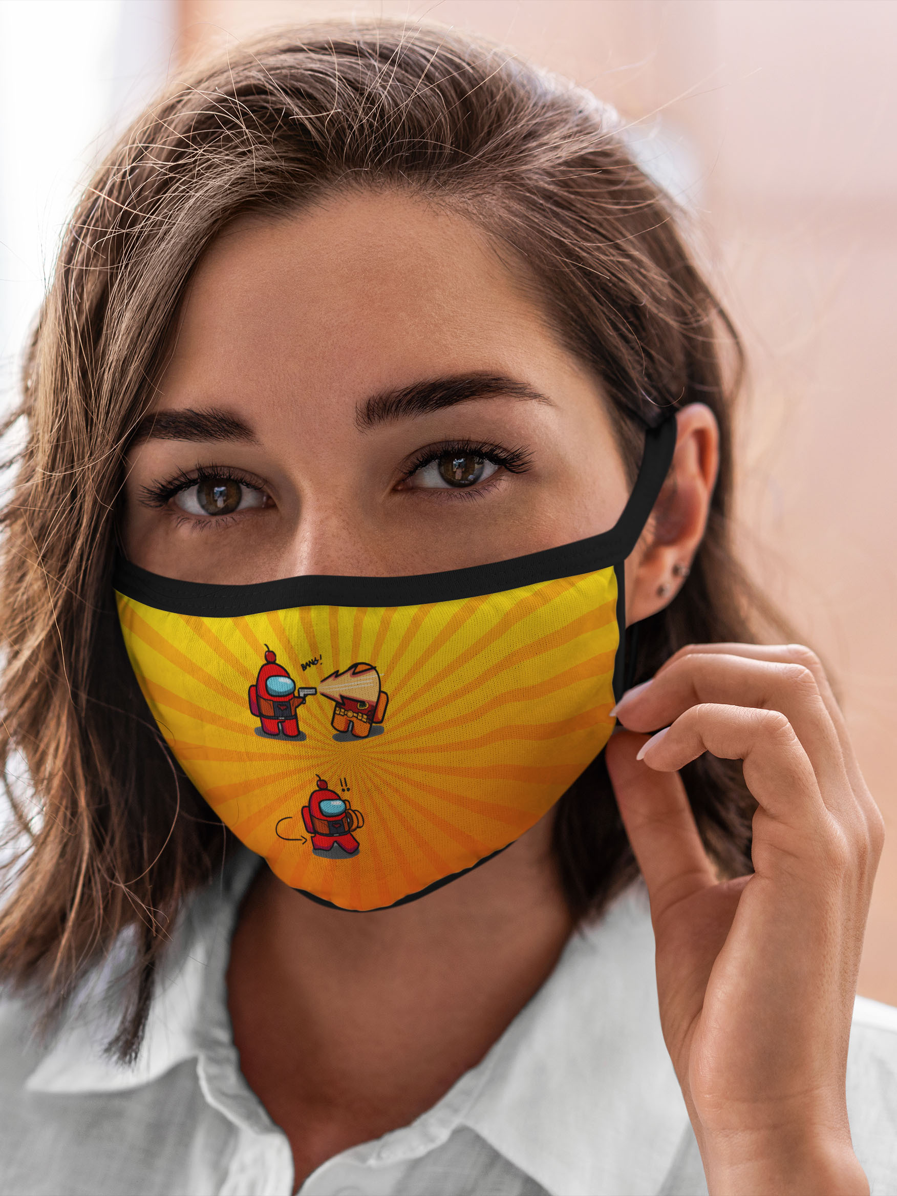 

Многоразовая маска унисекс Burnettie Among Us, Разноцветный, Among Us