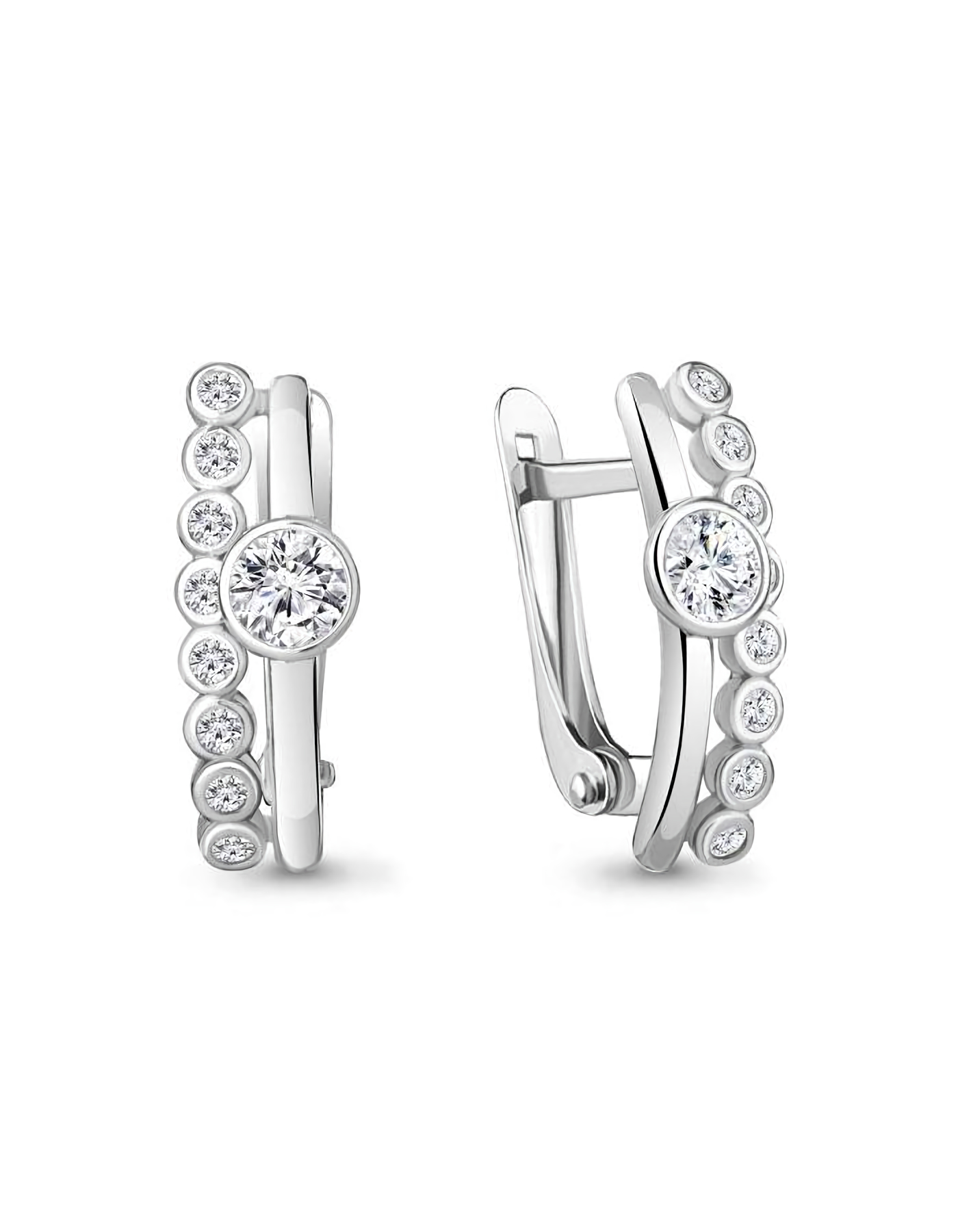 

Серьги из серебра TEO MAORI 849201А.5, фианит, 849201А.5