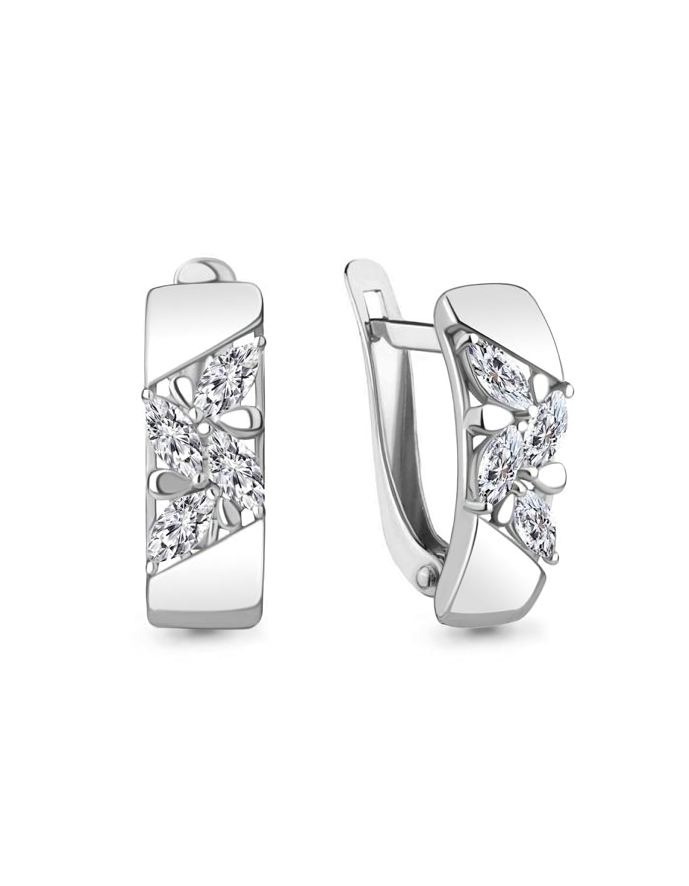 

Серьги из серебра TEO MAORI 849218.5, фианит, 849218.5