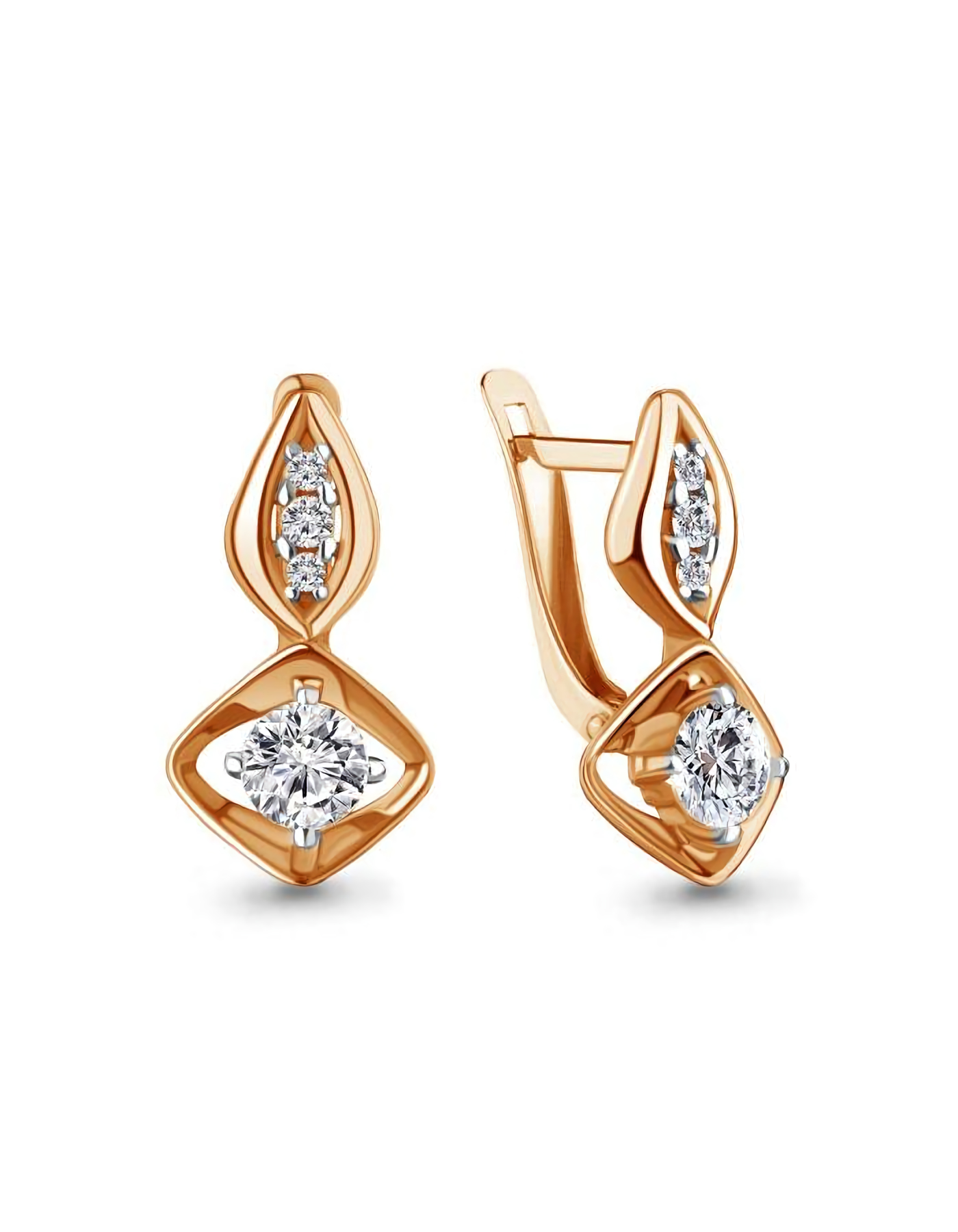 

Серьги из серебра TEO MAORI 849224А.6, фианит, 849224А.6