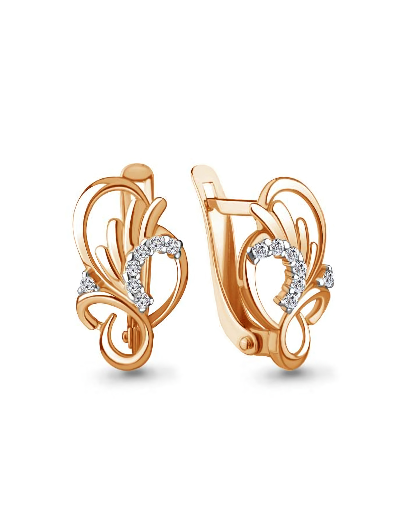 

Серьги из серебра TEO MAORI 849225А.6, фианит, 849225А.6
