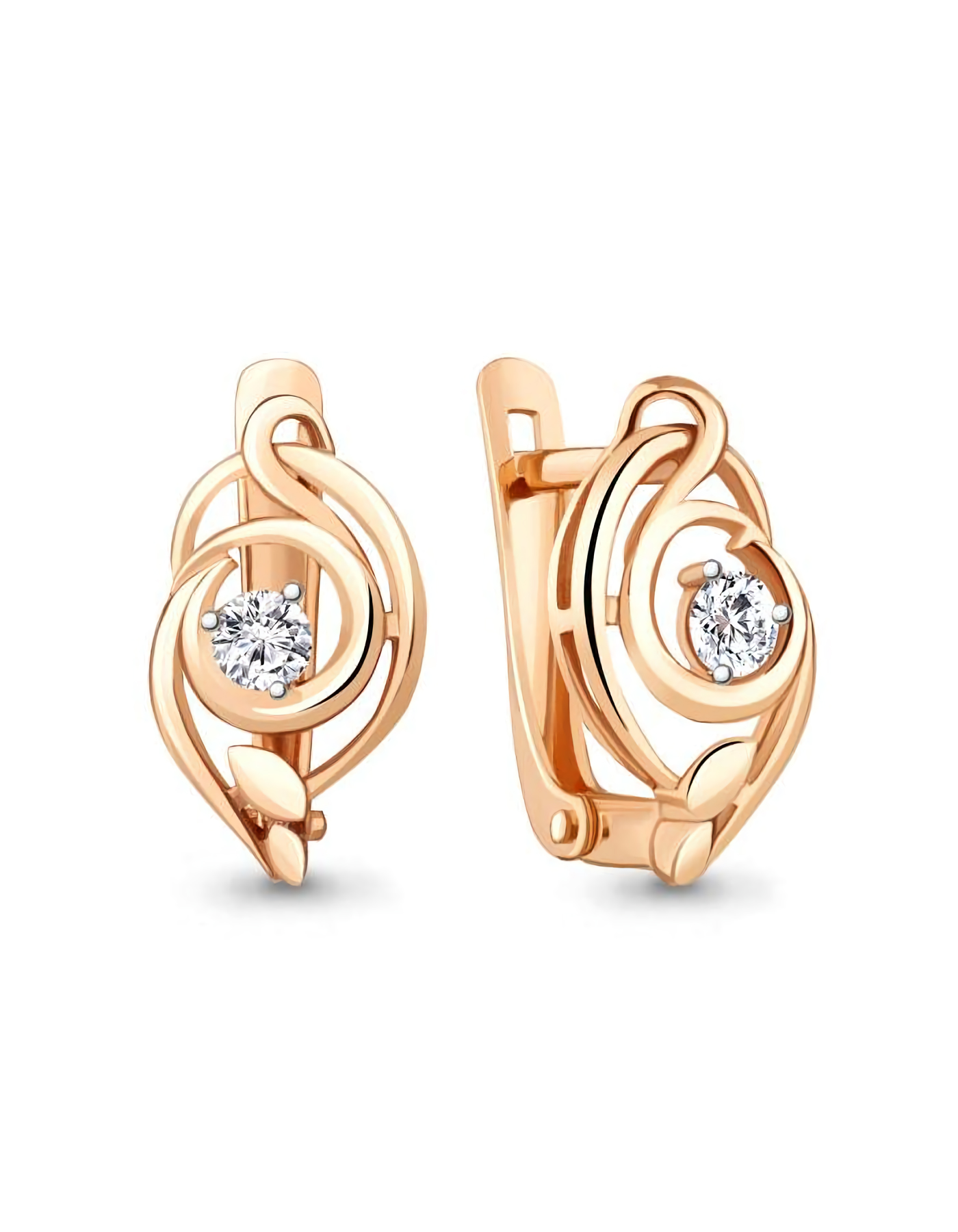 

Серьги из серебра TEO MAORI 849233А.6, фианит, 849233А.6