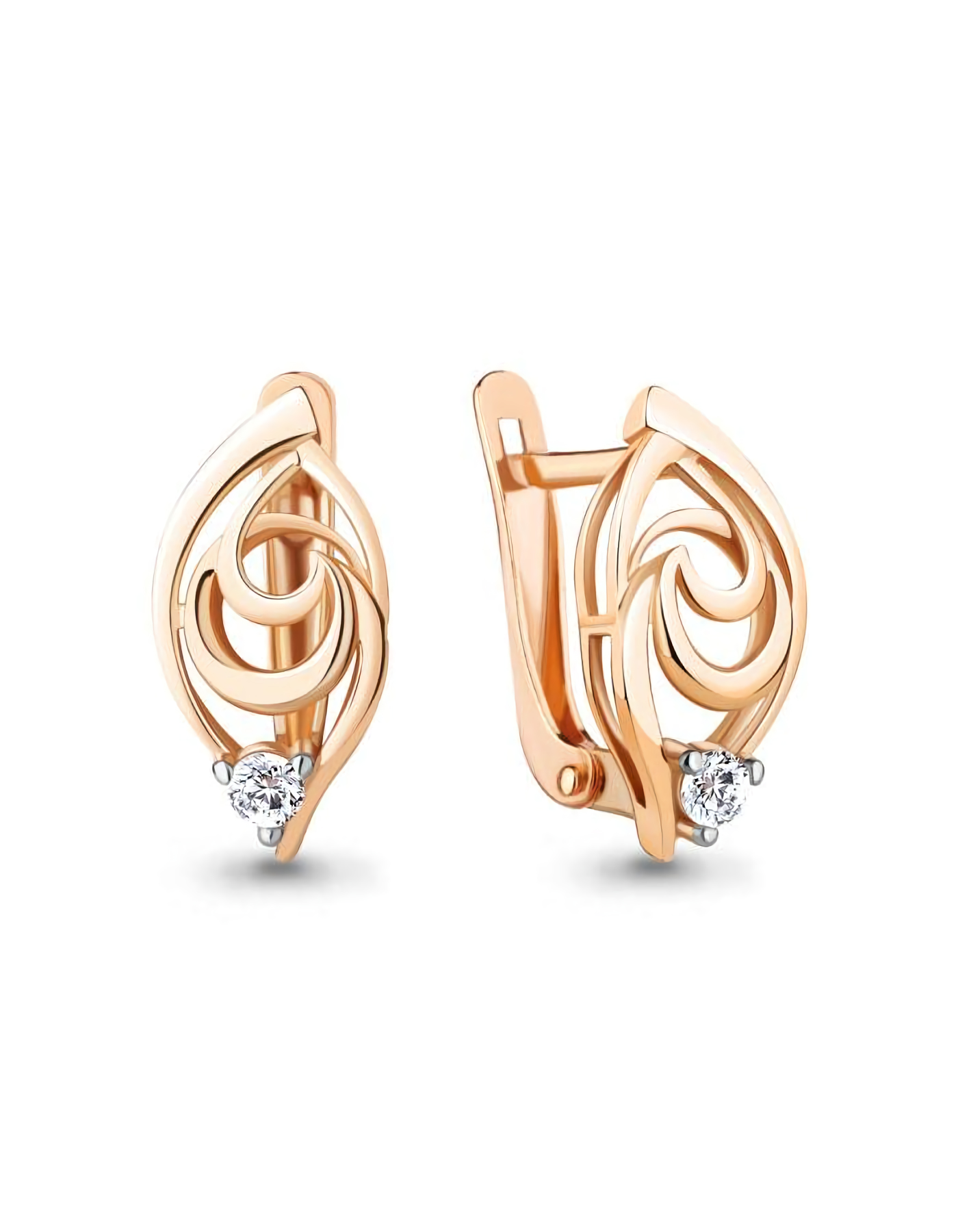 

Серьги из серебра TEO MAORI 849234А.6, фианит, 849234А.6