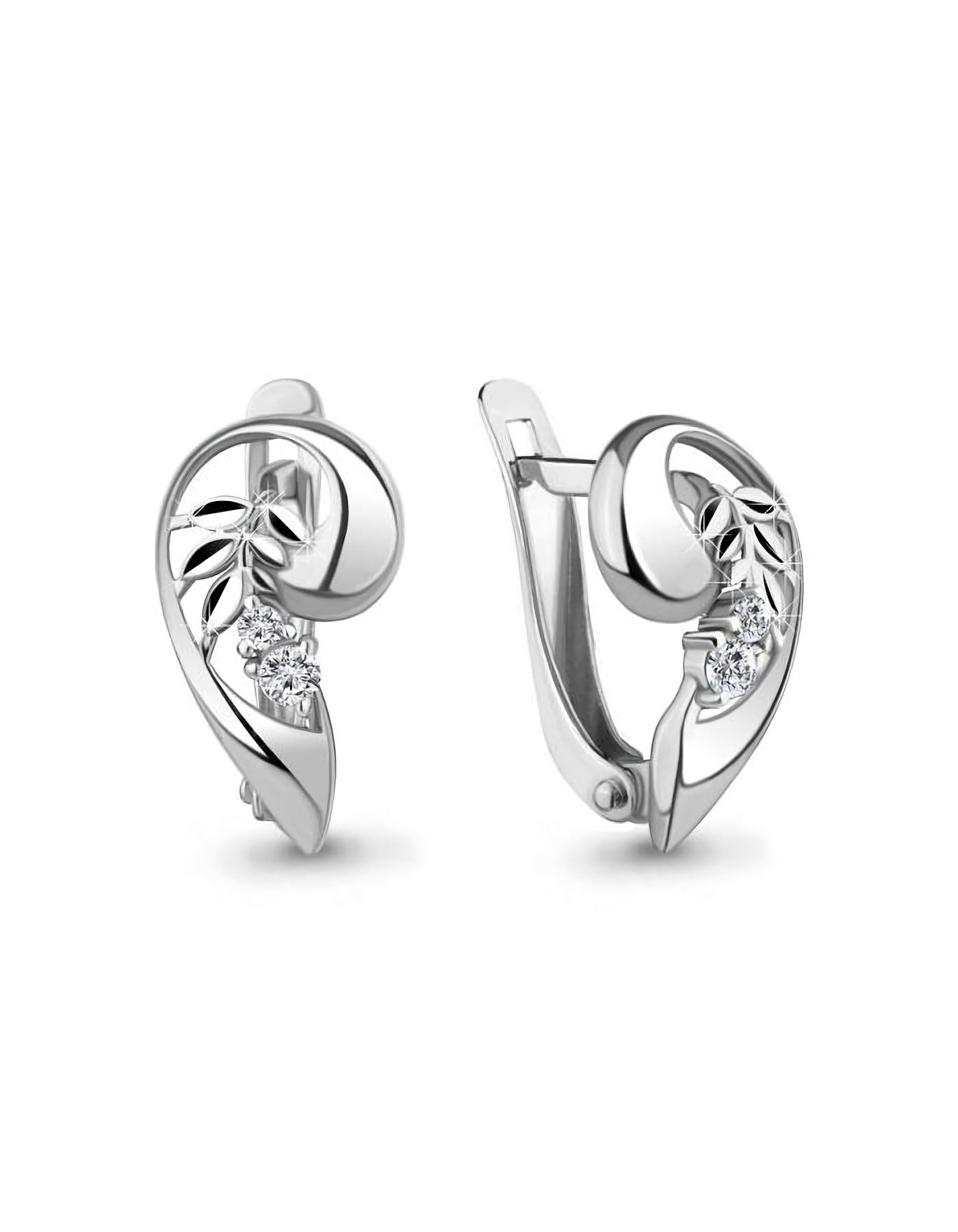 

Серьги из серебра TEO MAORI 849235А.5, фианит, 849235А.5