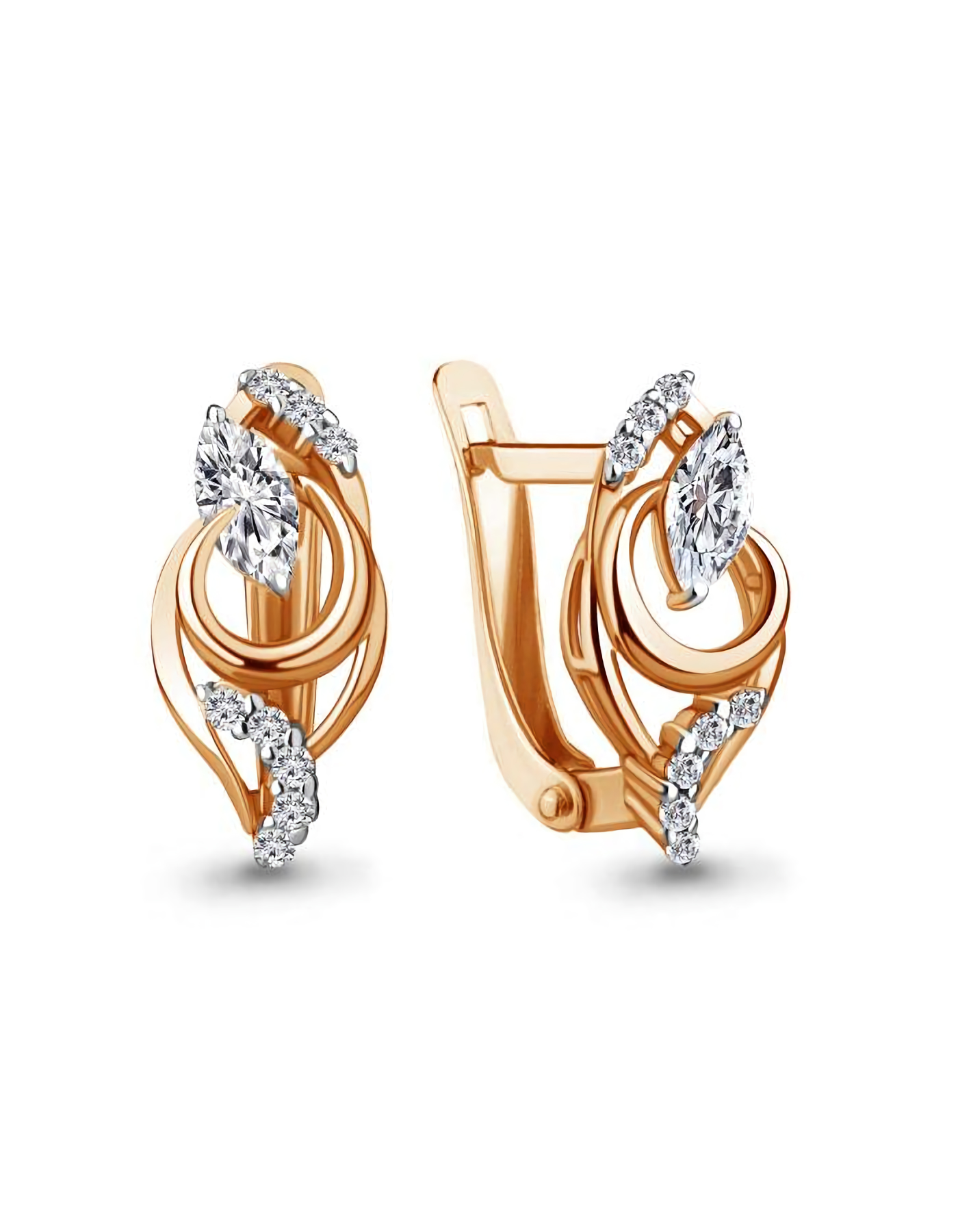 

Серьги из серебра TEO MAORI 849237А.6, фианит, 849237А.6