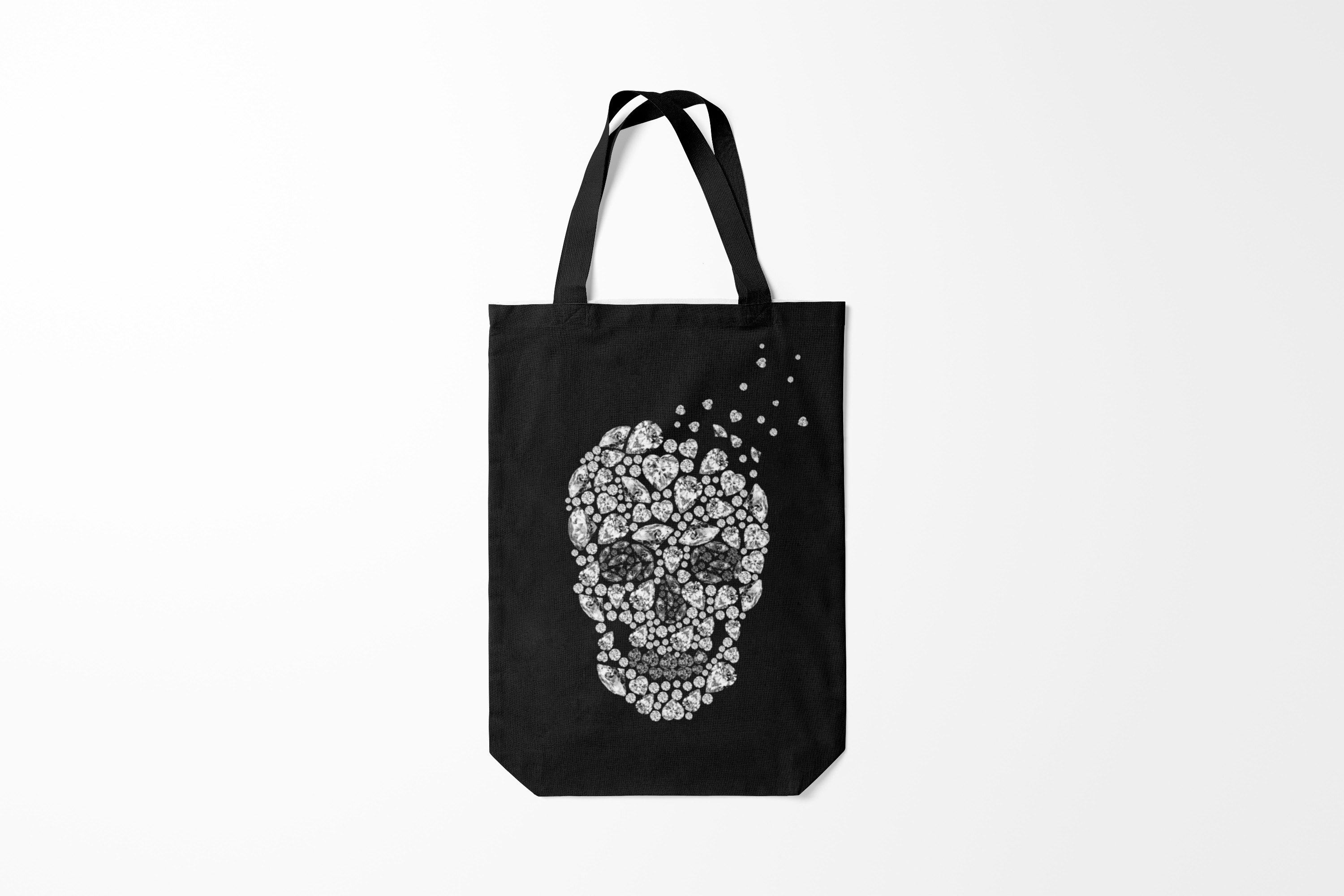 

Сумка шoппер унисекс Burnettie Черепа Diamond skull, черный, Черепа Diamond skull