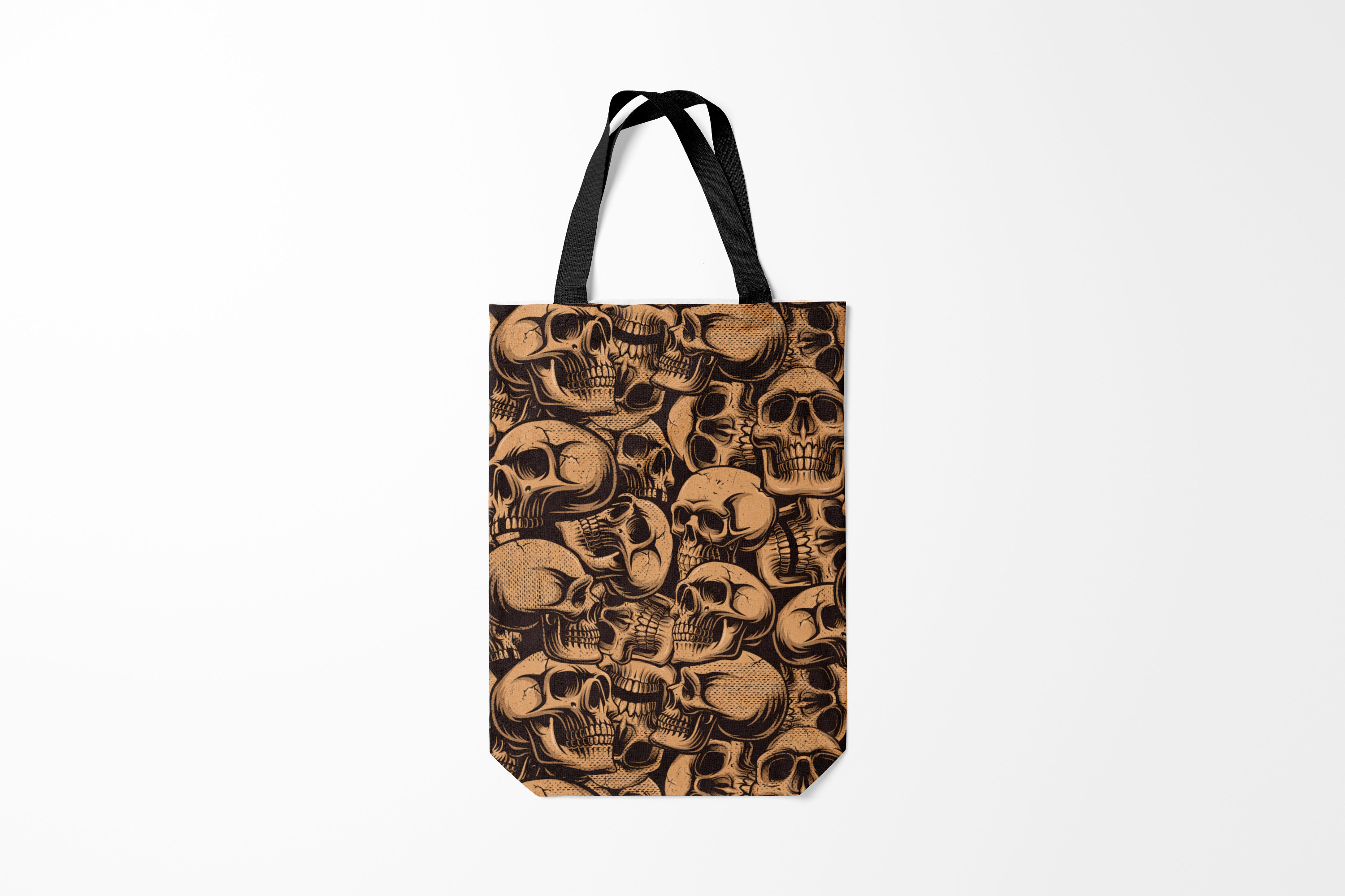 

Сумка шoппер унисекс Burnettie Черепа, черный, Черепа