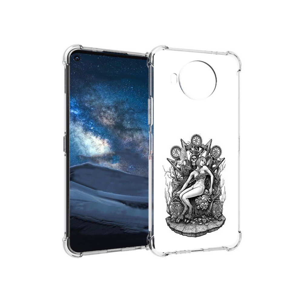 

Чехол MyPads Tocco для Nokia 8.3 девушка на троне (PT227053.110.309), Прозрачный, Tocco