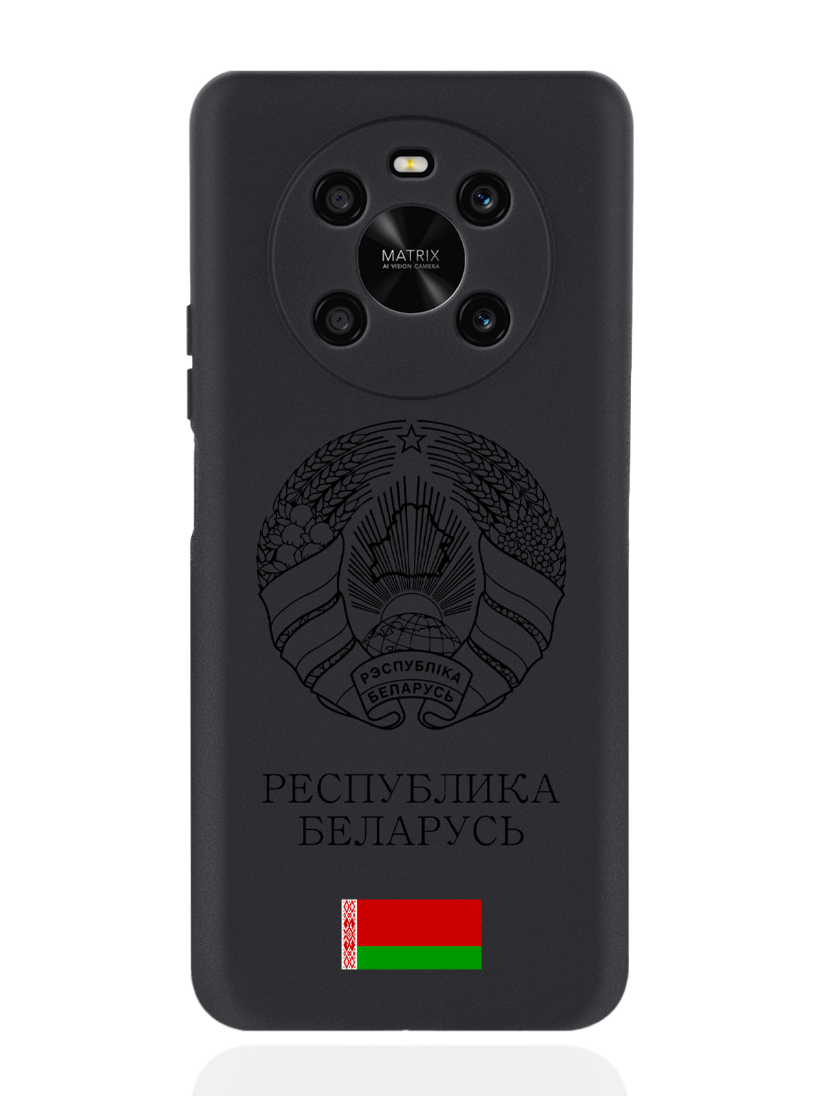 

Чехол SignumCase для Honor X9 Черный лаковый Герб Белоруссии/Герб Беларуси черный