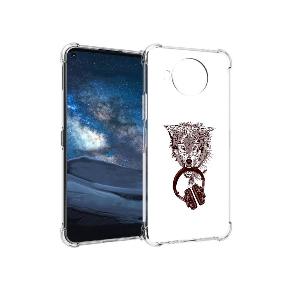 

Чехол MyPads Tocco для Nokia 8.3 дикий волк (PT227053.110.325), Прозрачный, Tocco