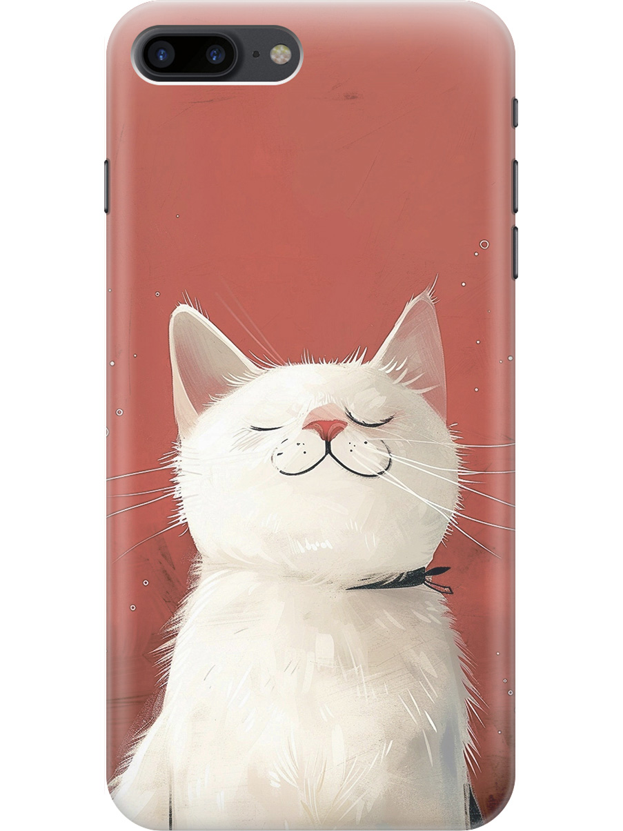 

Силиконовый чехол на Apple iPhone 8 Plus / 7 Plus с принтом "Гордый котик", Прозрачный;белый;красный, 712479412