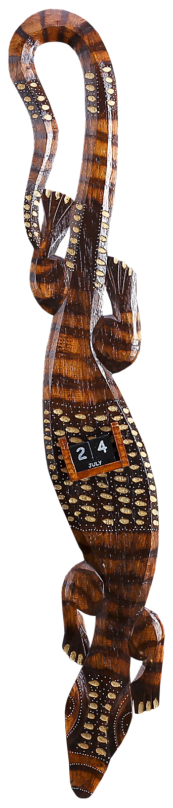 

Календарь настенный "Большой геккон" дерево 2,5х13х80 см МИКС, Indonesian style