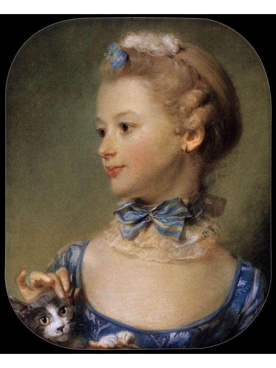 

Постер DRABS A2 Перронно Жан Батист 1715 - 1783 Девочка с кошкой 1