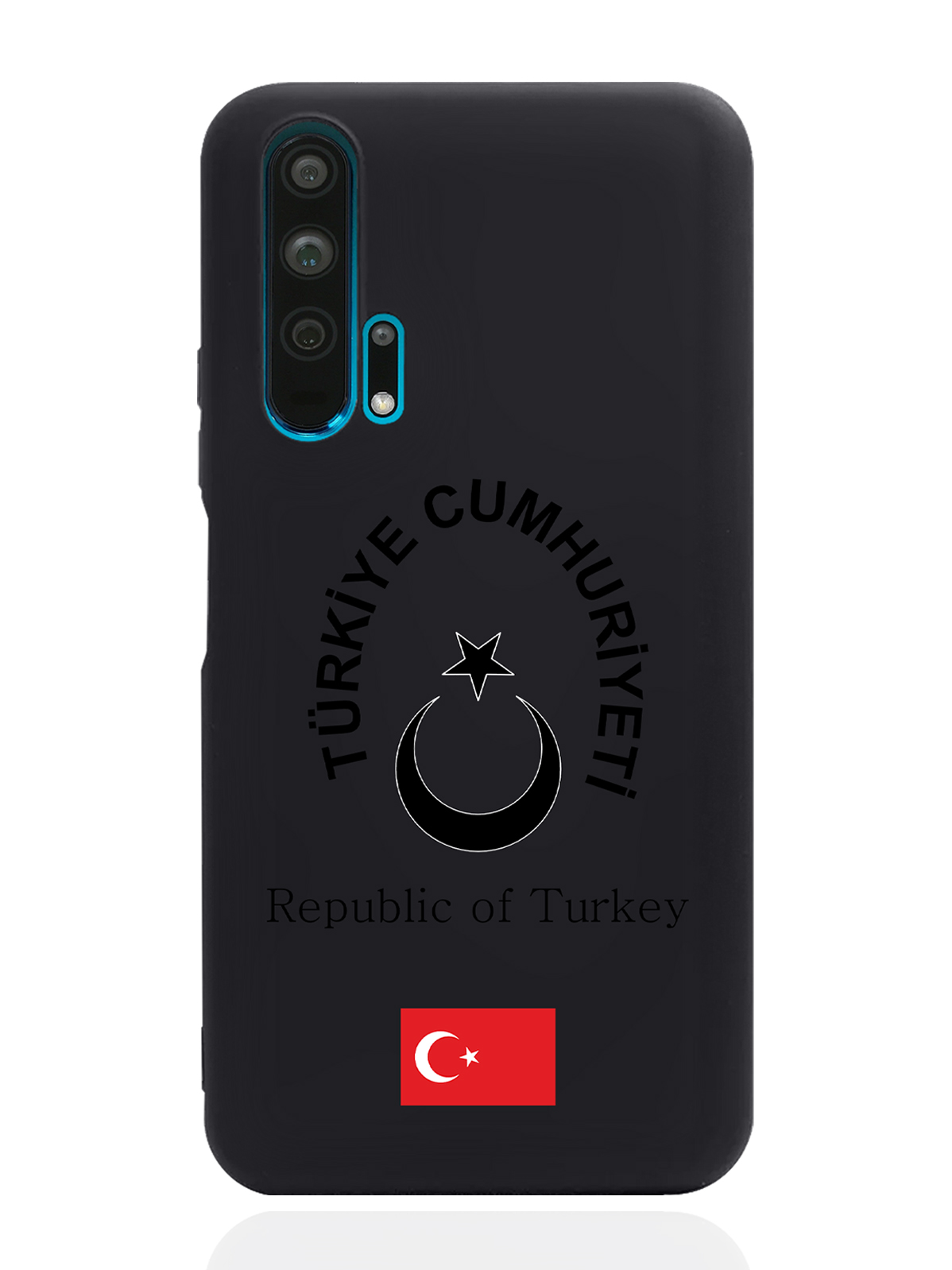 

Чехол SignumCase для Honor 20 Pro Черный лаковый Герб Турции черный