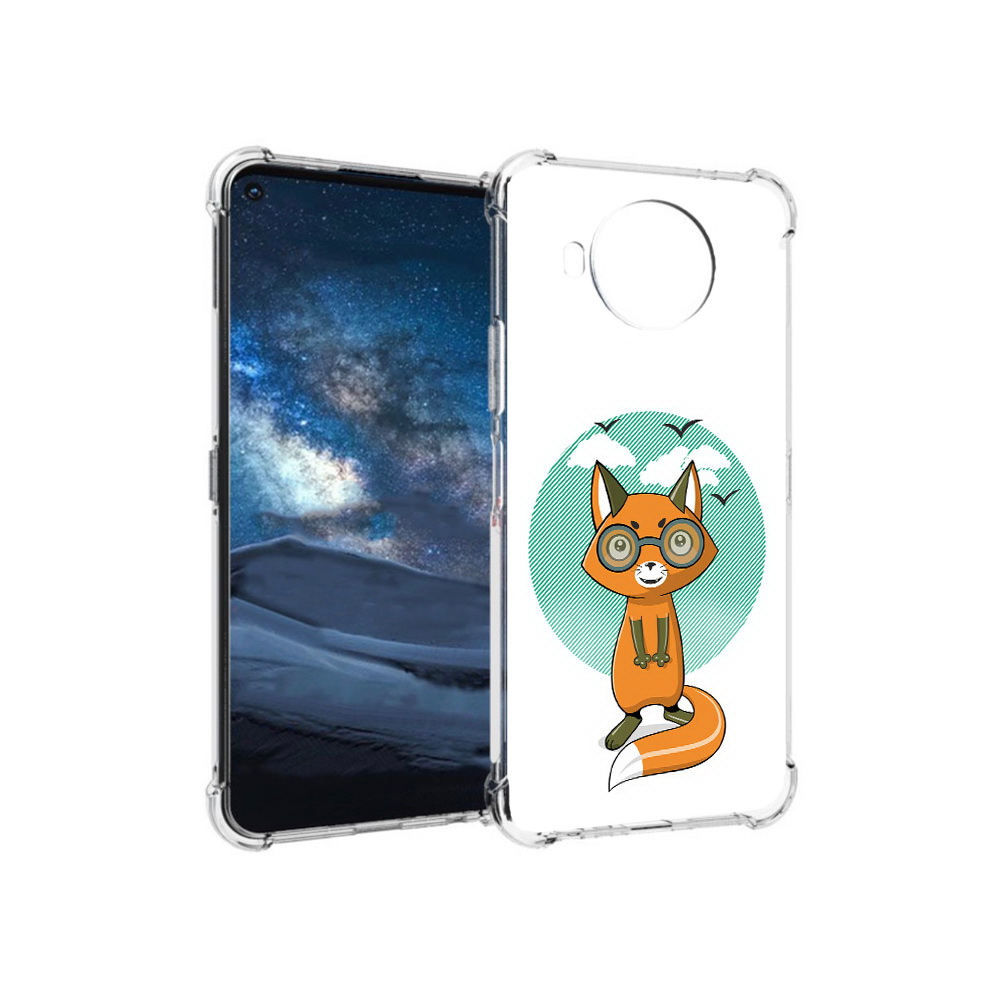 

Чехол MyPads Tocco для Nokia 8.3 задумчивая лиса (PT227053.110.348), Прозрачный, Tocco