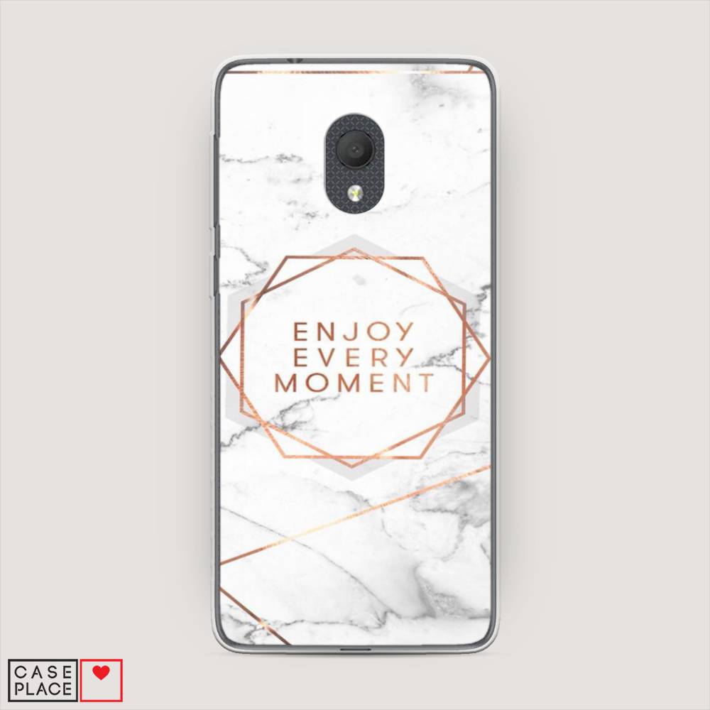

Чехол Awog на Alcatel 1C 5003D (2019)/Алкатель 1C 5003D (2019) "Enjoy every moment мрамор", 170650-7