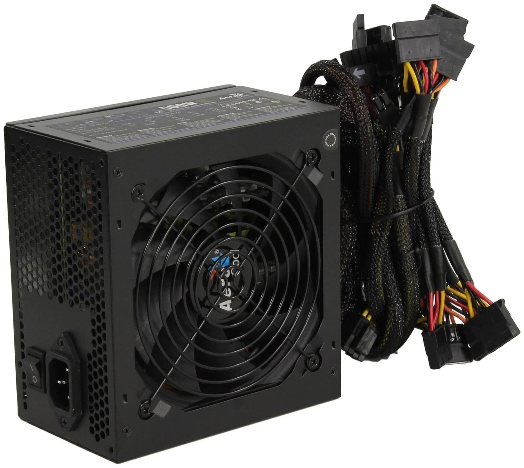 

Блок питания AeroCool KCAS PLUS 500W 500W, Черный, KCAS PLUS 500W