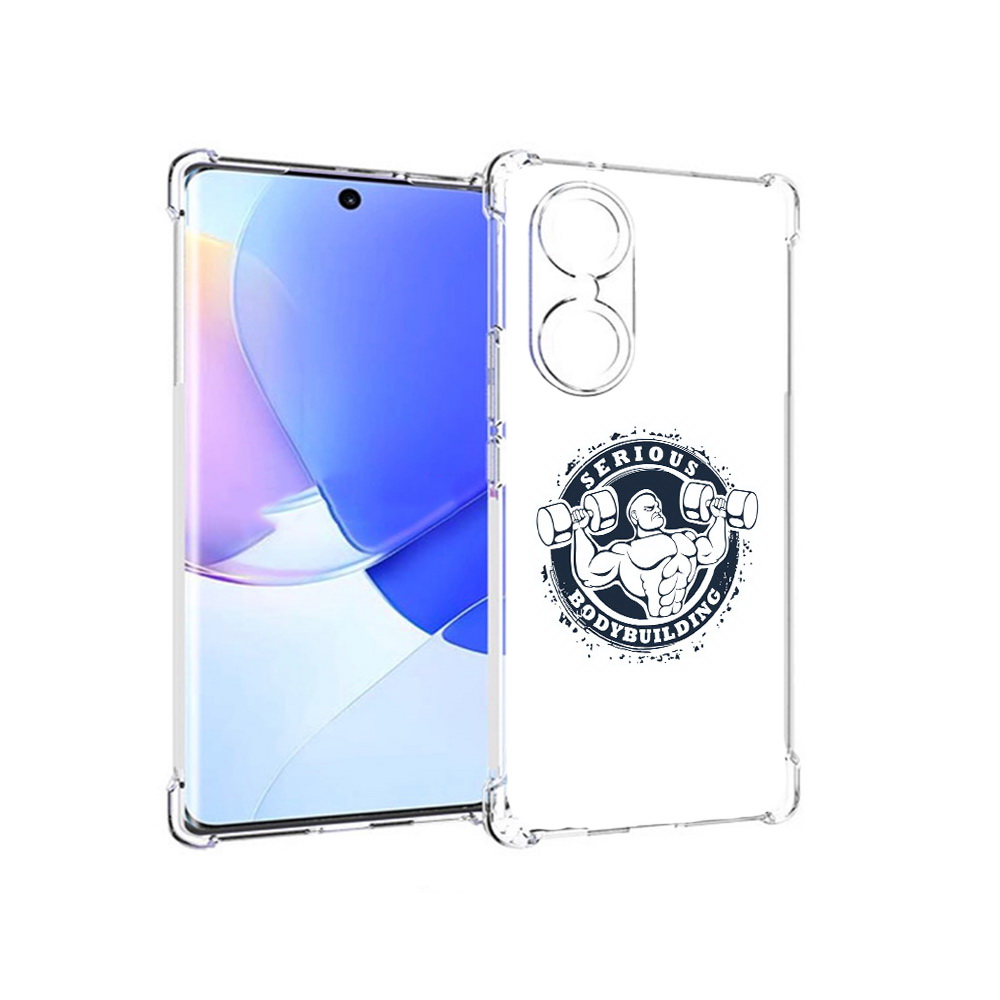 

Чехол MyPads Tocco для Honor 60 бодибилдинг воля к победе, Прозрачный, Tocco