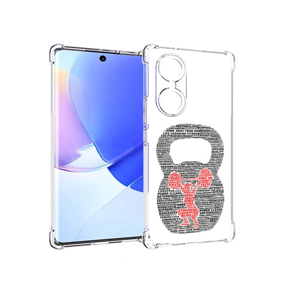 

Чехол MyPads Tocco для Honor 60 бодибилдинг гиря из слов, Прозрачный, Tocco