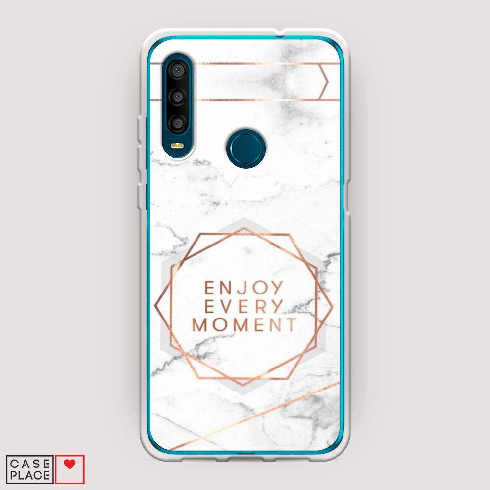 

Чехол Awog на Alcatel 1SE (2020) / Алкатель 1SE (2020) "Enjoy every moment мрамор", Разноцветный, 171250-7