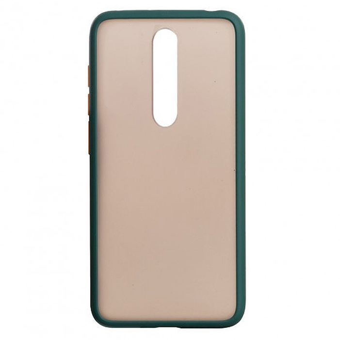 

Чехол силиконовый для Xiaomi Redmi K30 противоударный Gingle series темно-зеленый, Xiaomi Redmi K30