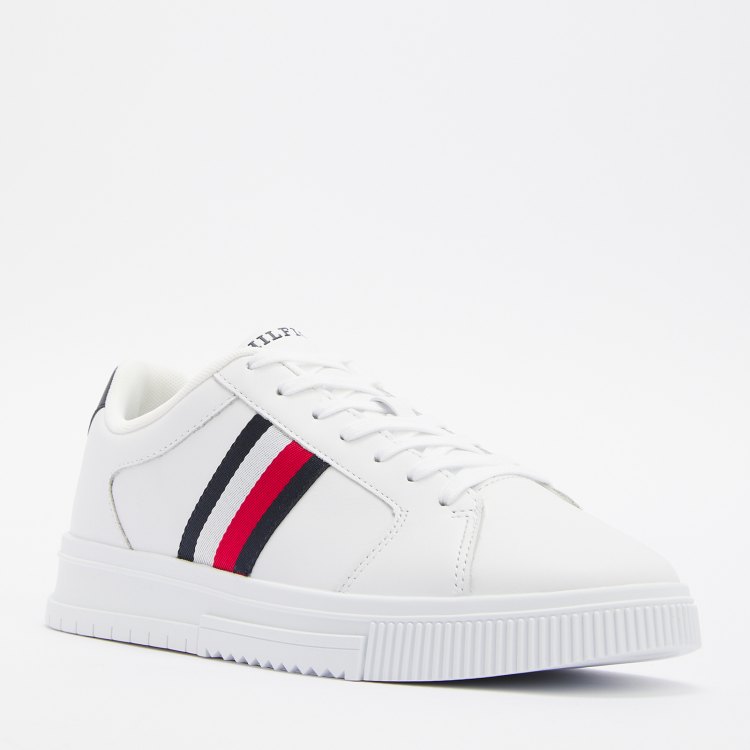 

Кеды мужские Tommy Hilfiger FM0FM04895 белые 42 EU, Белый, FM0FM04895