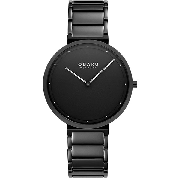 фото Наручные часы мужские obaku v258gxbbsb черные