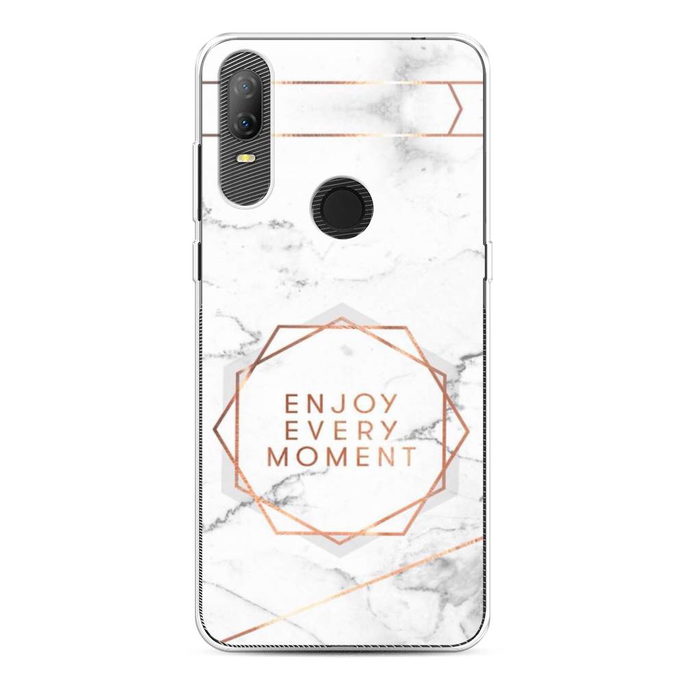 

Чехол Awog на Alcatel 1V (2020) 5007U/Алкатель 1V (2020) 5007U "Enjoy every moment мрамор", 170950-7