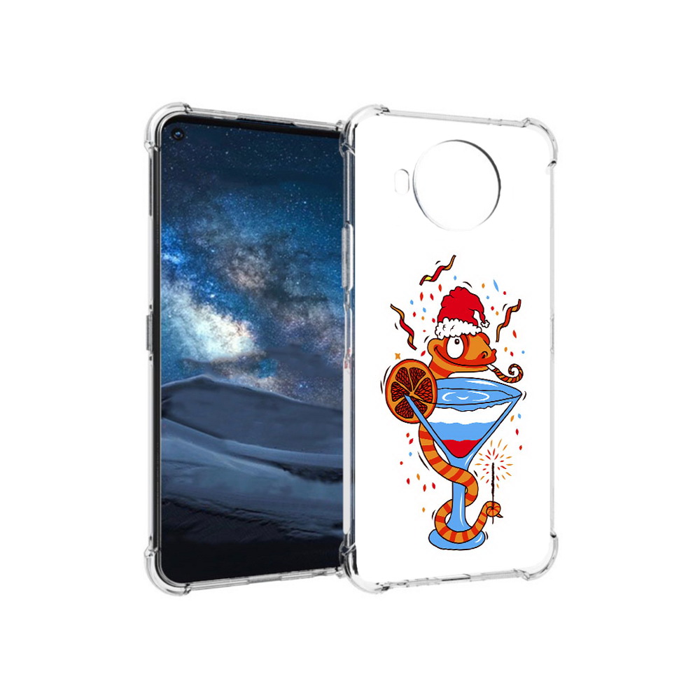 

Чехол MyPads Tocco для Nokia 8.3 змейка (PT227053.110.364), Прозрачный, Tocco