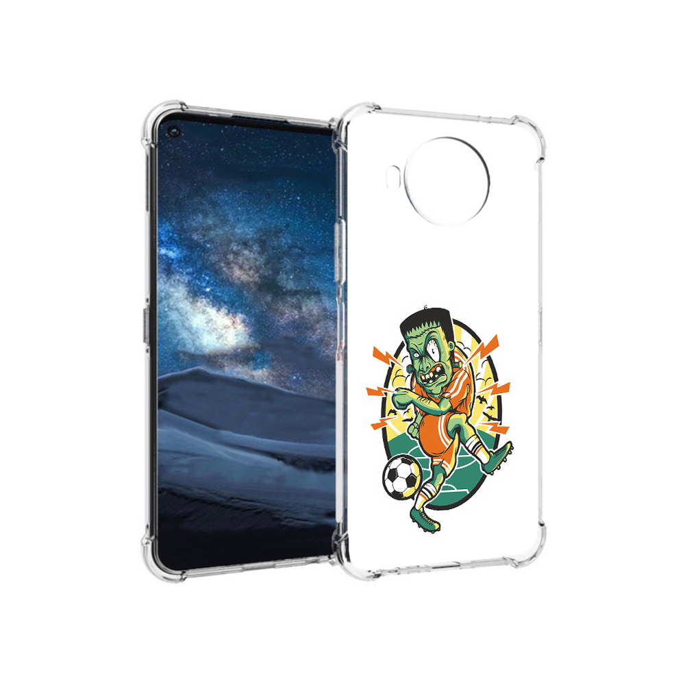 

Чехол MyPads Tocco для Nokia 8.3 зомби футболист (PT227053.110.368), Прозрачный, Tocco