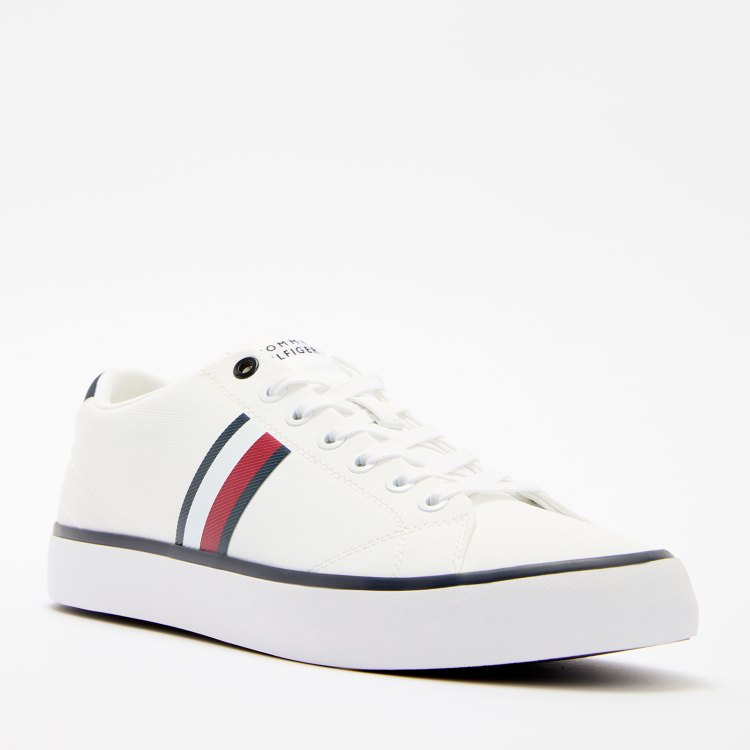 

Кеды мужские Tommy Hilfiger FM0FM04946 белые 44 EU, Белый, FM0FM04946