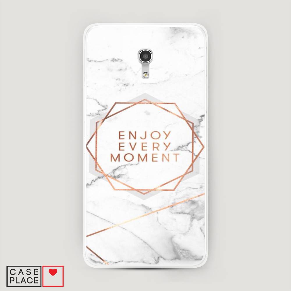 

Чехол Awog на Alcatel Pixi 4 (5) 5045D Enjoy every moment мрамор", 170250-7