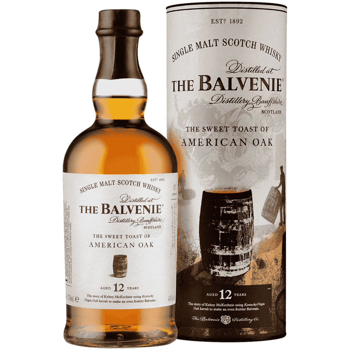 

Виски The Balvenie Stories American Oak 12 лет 0,7 л в тубе