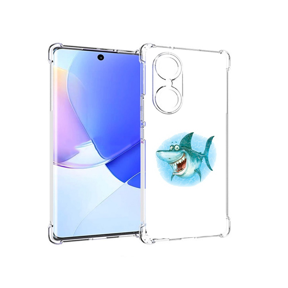 

Чехол MyPads Tocco для Honor 60 веселая акула, Прозрачный, Tocco