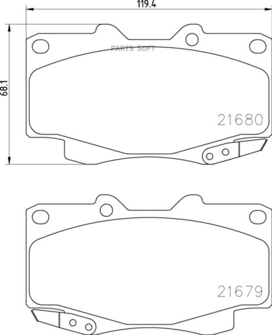 

Тормозные колодки NISSHINBO передние дисковые Strong Ceramic NP1075SC