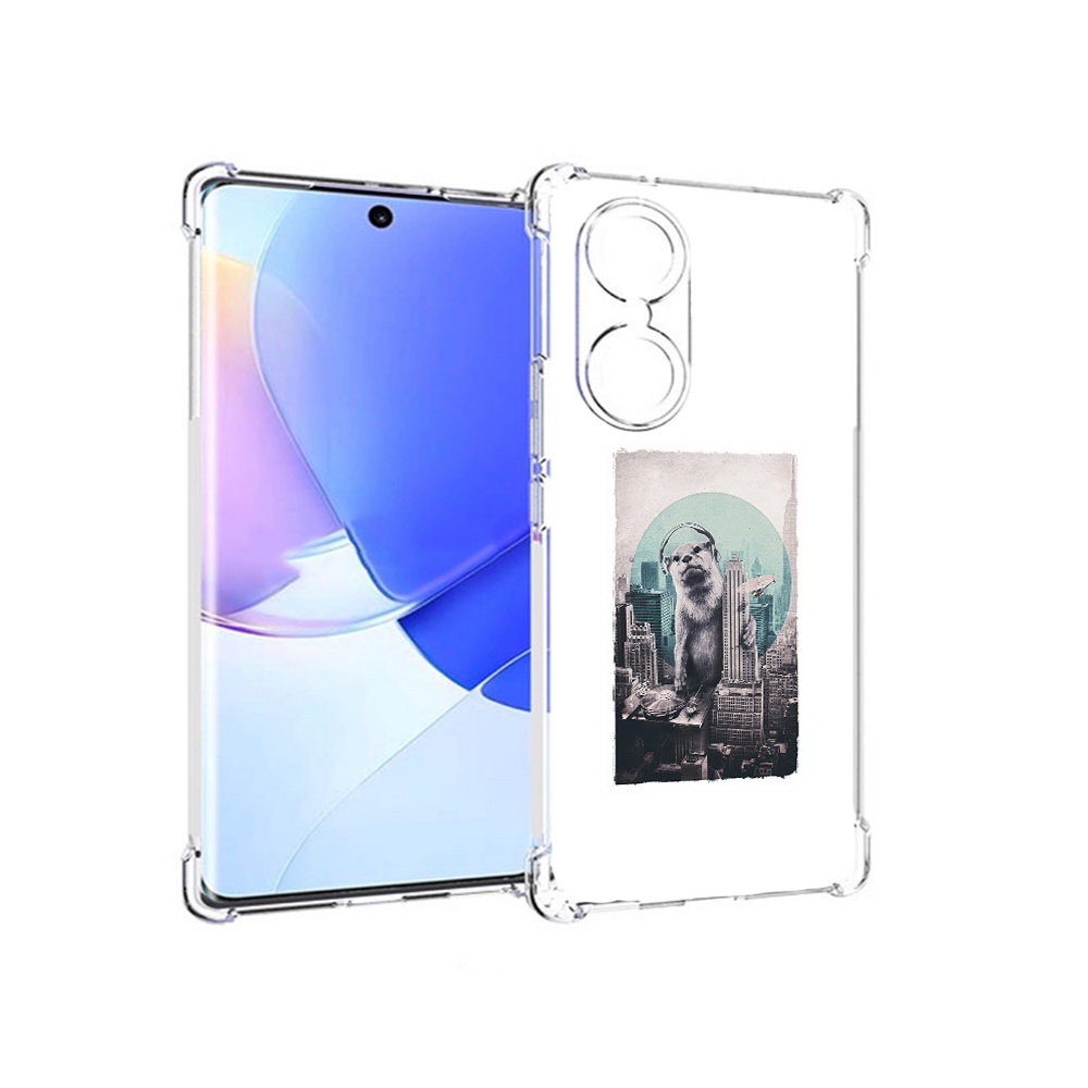 

Чехол MyPads Tocco для Honor 60 выдра в городе, Прозрачный, Tocco
