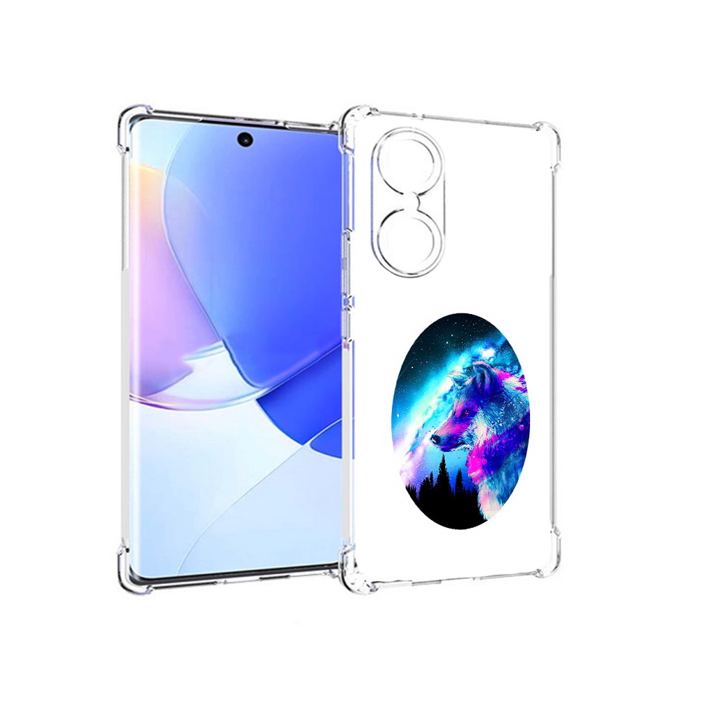 

Чехол MyPads Tocco для Honor 60 голубой волк, Прозрачный, Tocco