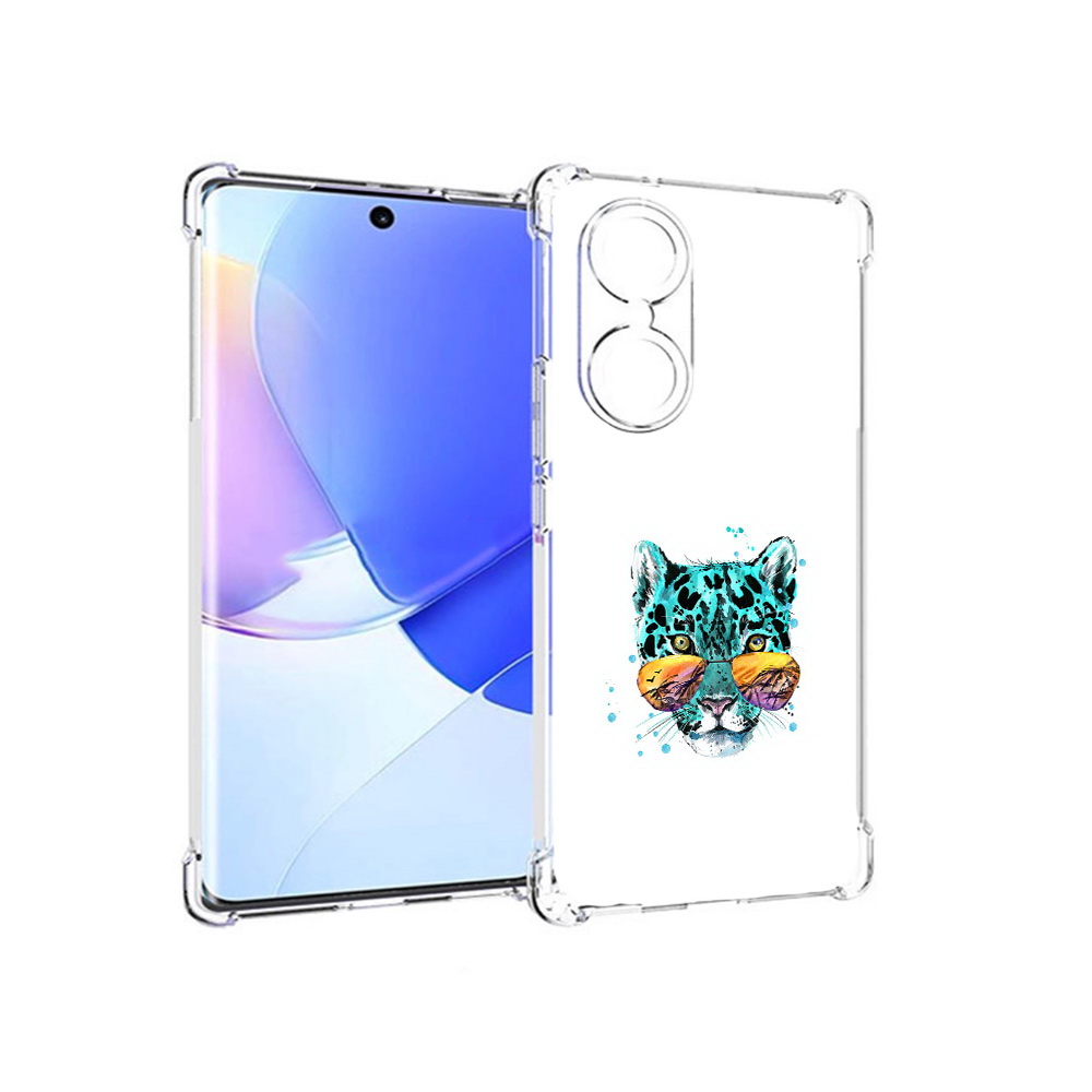 

Чехол MyPads Tocco для Honor 60 голубой лео, Прозрачный, Tocco