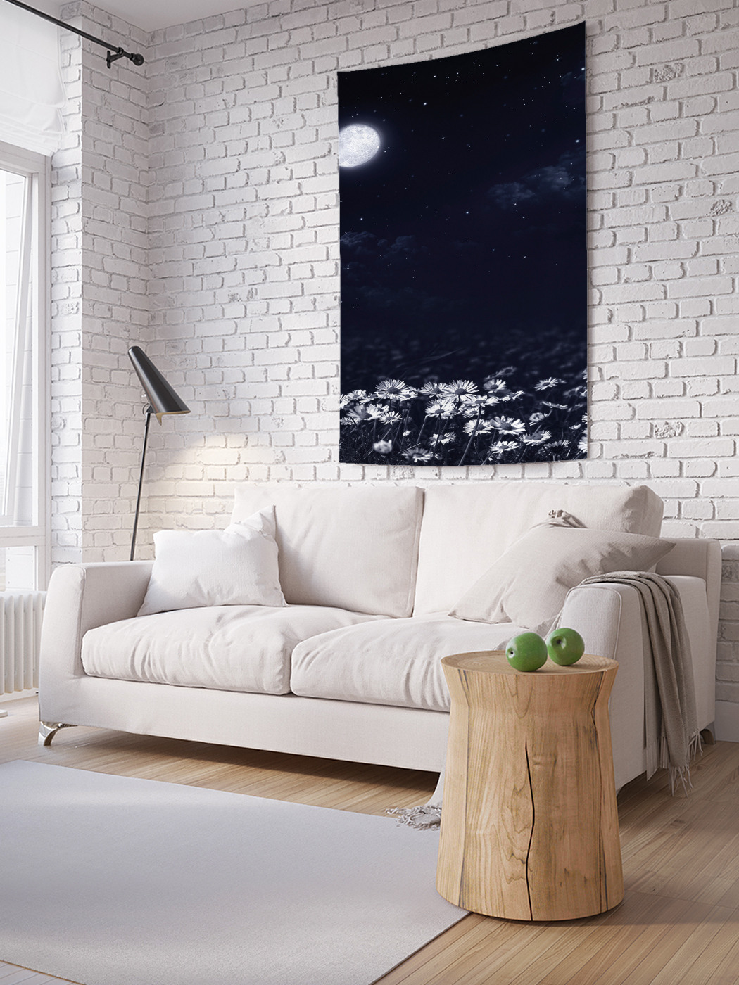 

Вертикальное фотопанно на стену JoyArty Полная луна 150x200 см, Полная луна