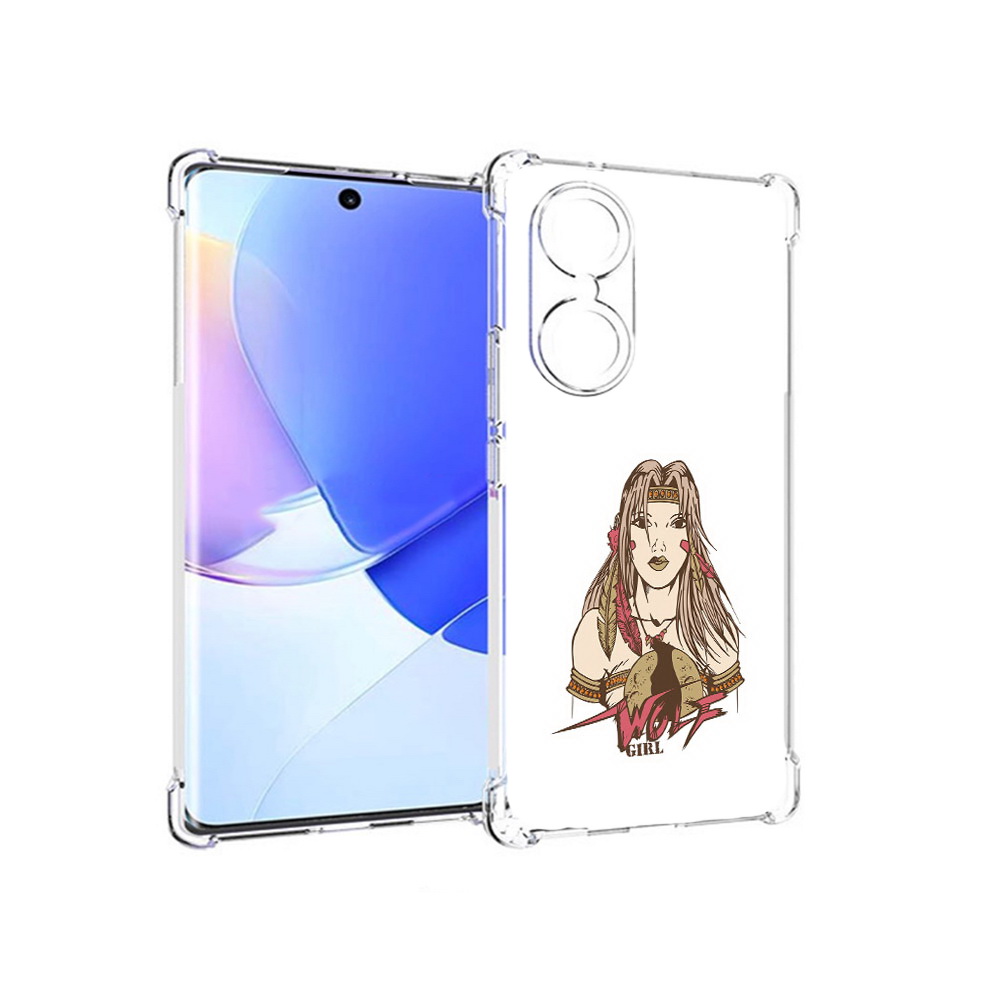 

Чехол MyPads Tocco для Honor 60 девушка волк, Прозрачный, Tocco